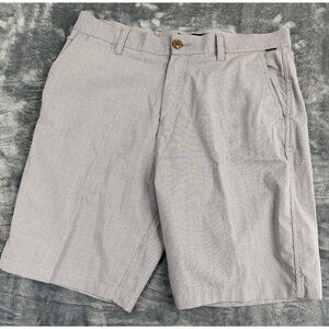 Quiksilver Mens Regular Fit Grey Casual Shorts Size 33 With Button